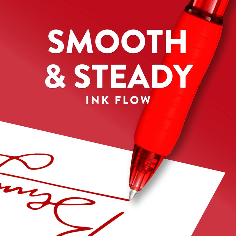 Paper Mate قلم جيل بيبر ميت، قلم قابل للسحب، 0.7 مم، أزرق، 4 قطع - Image 4